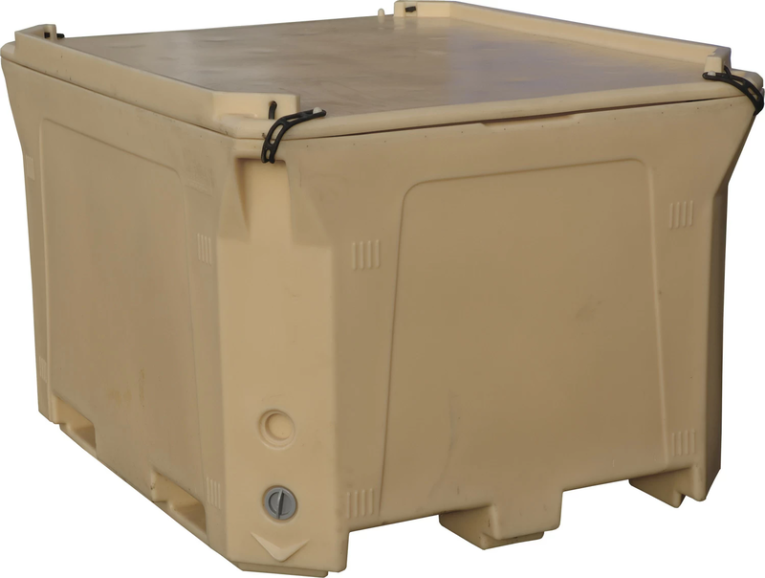 Контейнер 1470х1180х965 мм бежевый с крышкой купить в Казани Контейнер 1470х1180х965 мм бежевый с крышкой купить в Казани