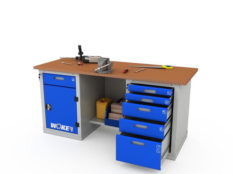 Верстак двухтумбовый WOKER PRO 2205.1800 купить в Казани
