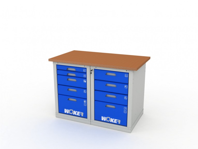 Верстак двухтумбовый WOKER PRO 2504.1200 купить в Казани