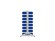 Стеллаж для пластиковых лотков SORTEX двухсторонний 1500x1000x800.02 купить в Казани