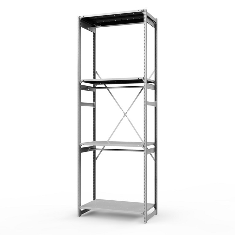 Стеллаж металлический ТСУ Универсал, 3000х1060х600 мм.Штанги: 3шт. Полки: металл перф. 4 шт. купить в Казани Стеллаж металлический ТСУ Универсал, 3000х1060х600 мм.Штанги: 3шт. Полки: металл перф. 4 шт. купить в Казани