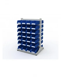 Стеллаж для пластиковых лотков SORTEX двухсторонний 1500x1000x800.03