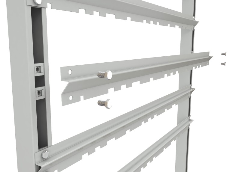 Стеллаж для пластиковых лотков SORTEX двухсторонний 1800x1000x800.01 купить в Казани