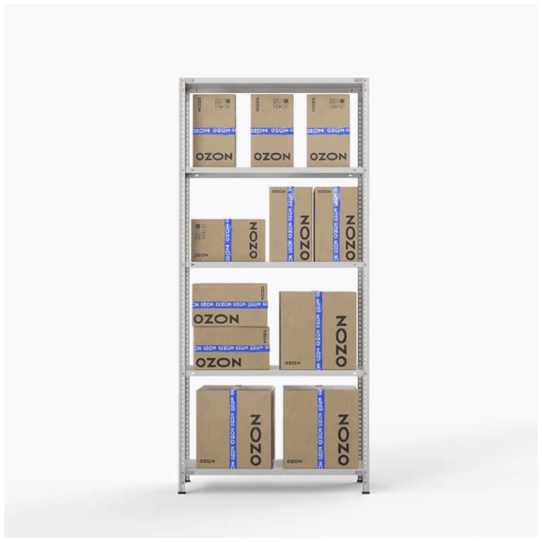 Стеллаж ПВЗ Озон 2000х1000х400 5 полок купить в Казани