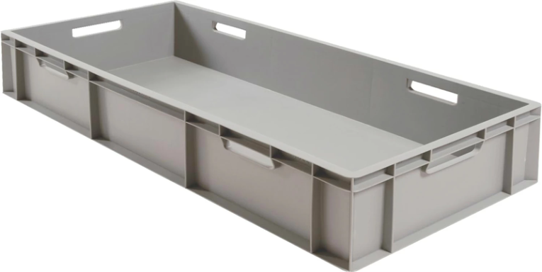 Ящик 1000х400х230 сплошной, с ручками, дно с усилением, серый B-4022 купить в Казани