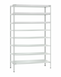 Стеллаж металлический Титан МС-500 2400х1200х500 8 полок Стеллаж металлический Титан МС-500 2400х1200х500 8 полок