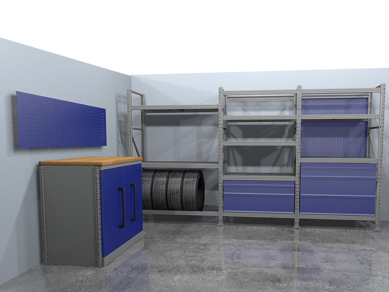 Стеллажная система хранения №1 Гараж купить в Казани Стеллажная система хранения №1 Гараж купить в Казани