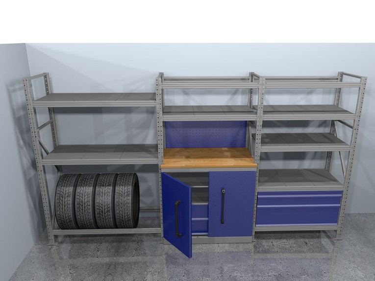 Стеллажная система хранения №2 Гараж купить в Казани Стеллажная система хранения №2 Гараж купить в Казани