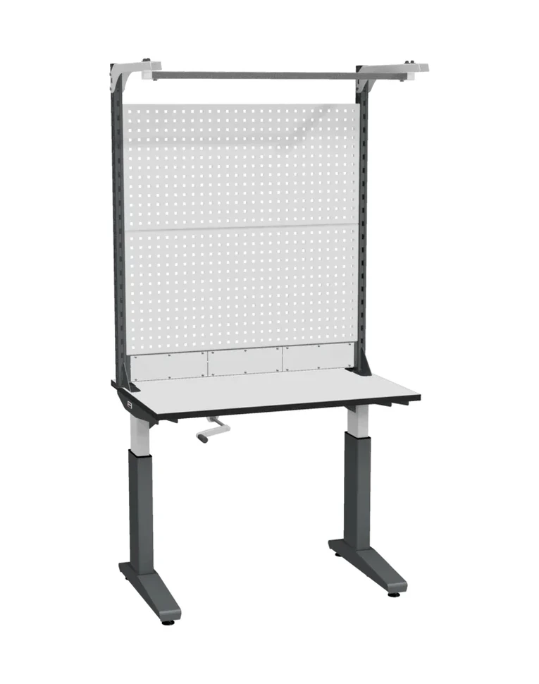 Стол монтажный ДиКом СР-100-01, ESD Thermopal, регулировка ручным приводом, экран Э3 купить в Казани Стол монтажный ДиКом СР-100-01, ESD Thermopal, регулировка ручным приводом, экран Э3 купить в Казани
