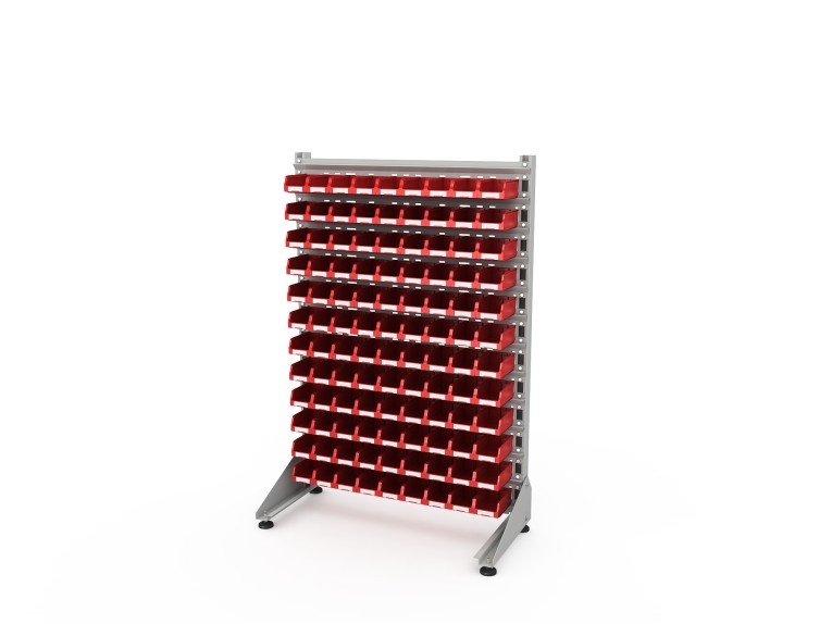 Стеллаж для пластиковых лотков SORTEX односторонний 1500x1000x450.01 купить в Казани