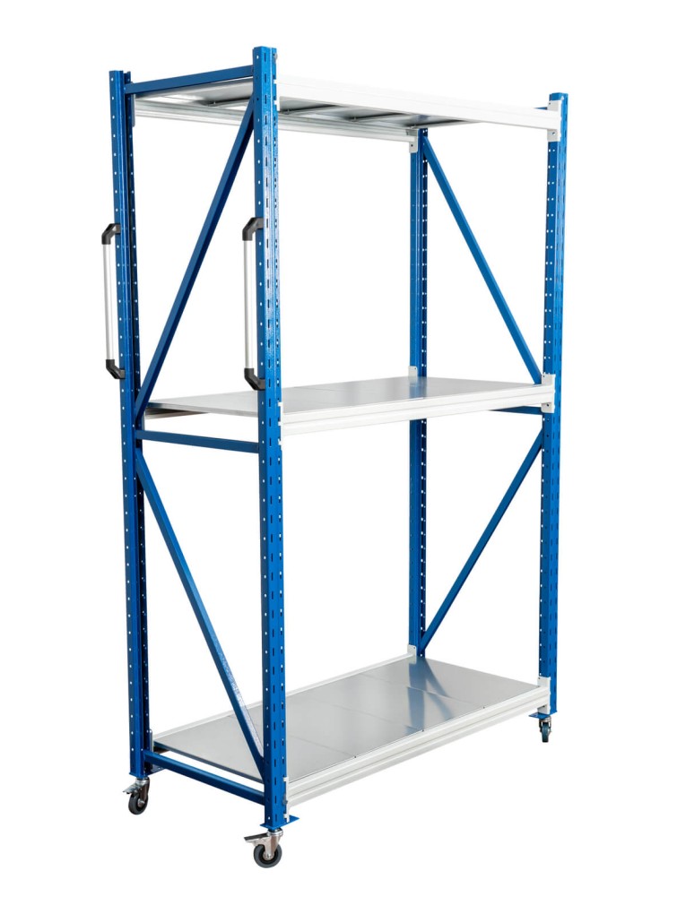 Стеллаж мобильный БиКом СТ-4 250x90x90 3 полки купить в Казани