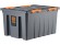 Контейнер особопрочный Rox Box PRO 120 (740х565х400 мм с крышкой и клипсами, на роликах, антрацит) купить в Казани