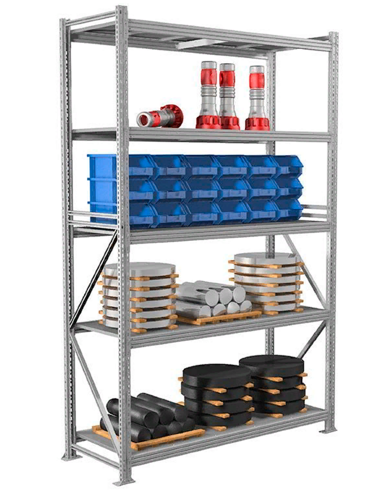 Стеллаж MS Profi 2500х900х800 5 полок купить в Казани