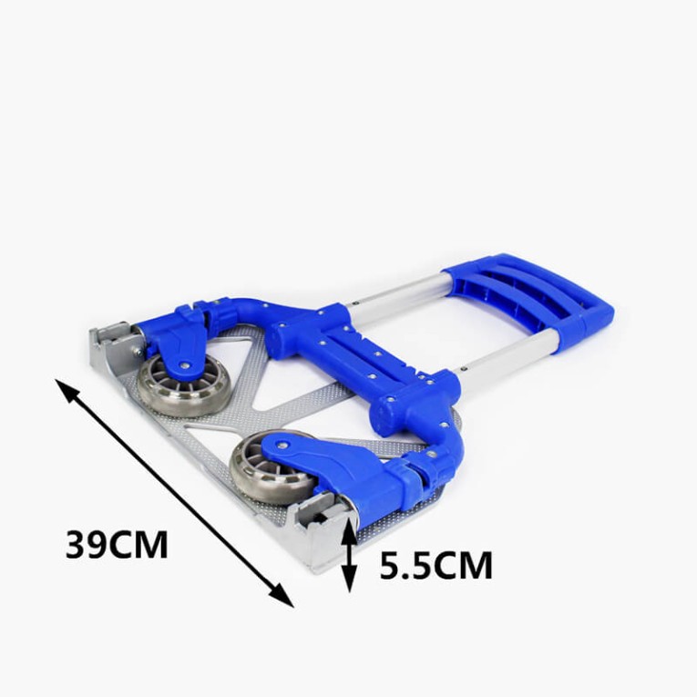 Тележка грузовая двухколесная складная PT-70 г/п 70 кг, колеса полиуретан 100 мм купить в Казани