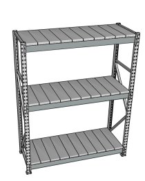 Стеллаж грузовой СГР 2500x1200x1000 3 полки (металл) Стеллаж грузовой СГР 2500x1200x1000 3 полки (металл)