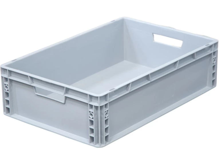 Ящик 600х400х170 сплошной, усиленное дно, цв. серый купить в Казани