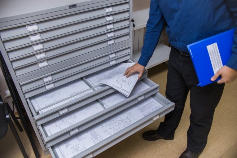 Картотека ПРАКТИК формат А1 для чертежей 5 ящиков Картотека ПРАКТИК формат А1 для чертежей 5 ящиков