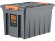 Контейнер особопрочный Rox Box PRO 70 (589х396х355 мм с крышкой и клипсами, на роликах, антрацит) купить в Казани