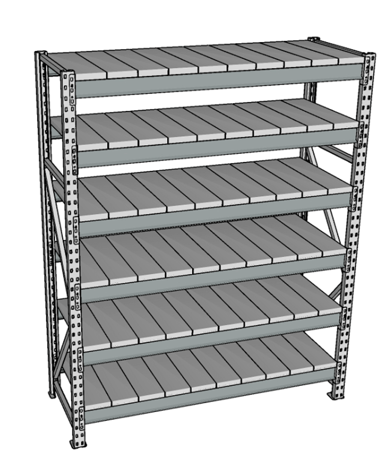 Стеллаж грузовой СГР 2000x1500x800 6 полок (металл) купить в Казани Стеллаж грузовой СГР 2000x1500x800 6 полок (металл) купить в Казани
