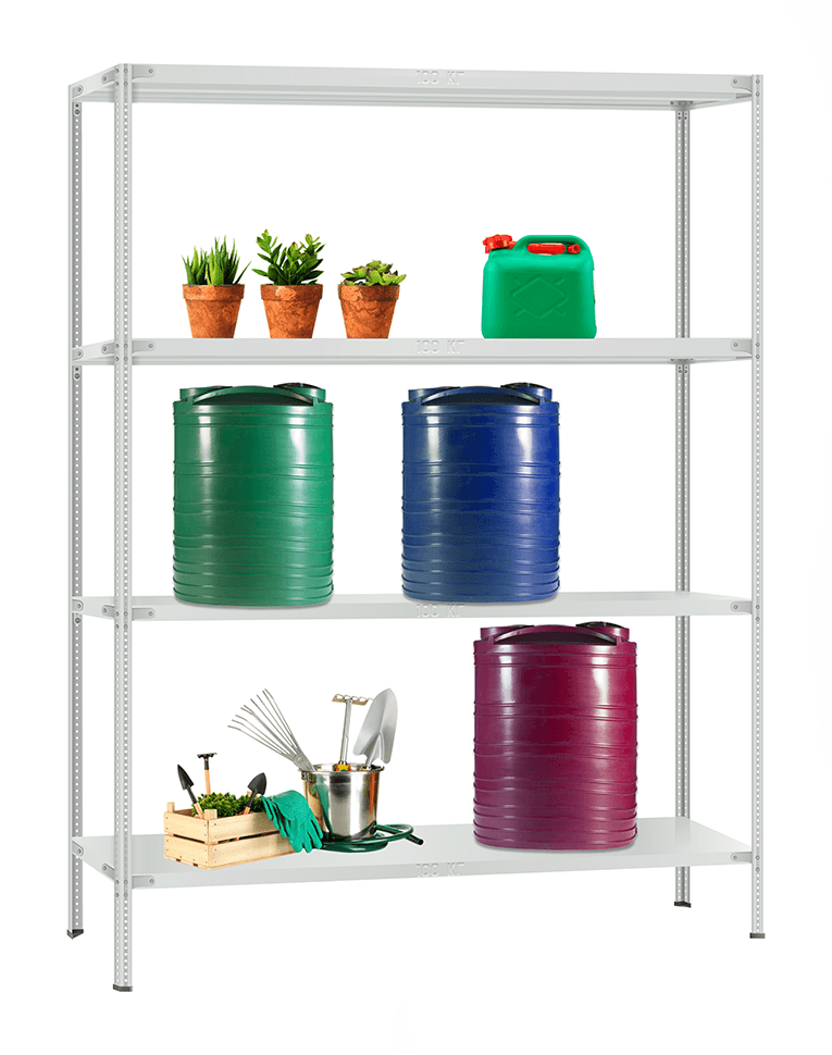 Стеллаж металлический Титан МС-900 2300x1000x600 4 полки купить в Казани Стеллаж металлический Титан МС-900 2300x1000x600 4 полки купить в Казани