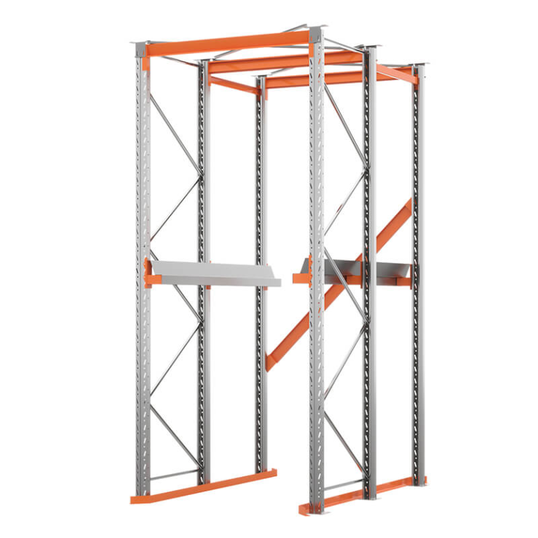 Стеллаж набивной паллетный (3000х1580х1800 мм), 1 линия, 2 яруса купить в Казани