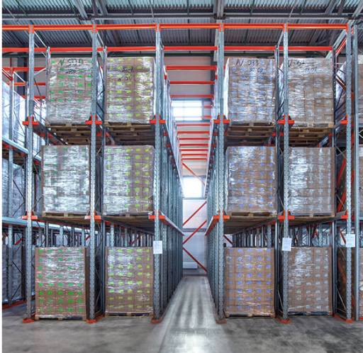 Стеллаж набивной паллетный (3000х1580х1800 мм), 1 линия, 2 яруса купить в Казани