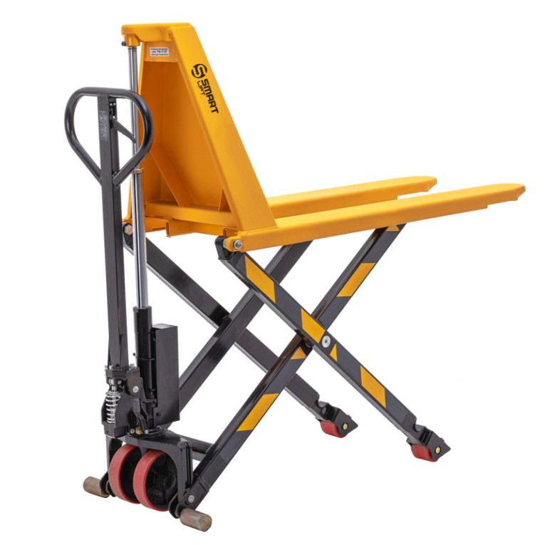 Гидравлическая тележка (рохля) SD-HL (HLT15, г/п 1500 кг, вилы 1150x550 мм, высокоподъемная 800 мм) SMARTLIFT (SMART) купить в Казани