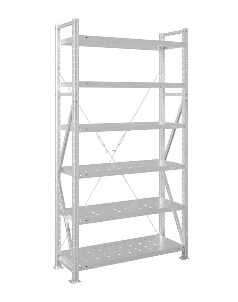 Стеллаж MS U 2000x1500x600 6 полок (300 кг, перф) купить в Казани