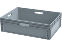 Ящик 800х600х220 сплошной, усиленное дно, цв. серый Ящик 800х600х220 сплошной, усиленное дно, цв. серый