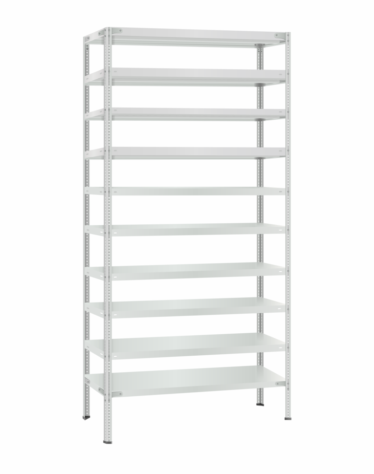 Стеллаж металлический Титан МС-500 3000х1000х600 10 полок купить в Казани Стеллаж металлический Титан МС-500 3000х1000х600 10 полок купить в Казани