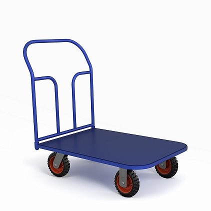 Тележка платформенная ТП 6 (г/п 550 кг, 1200x800 мм, колеса литая протекторная резина 200 мм) купить в Казани