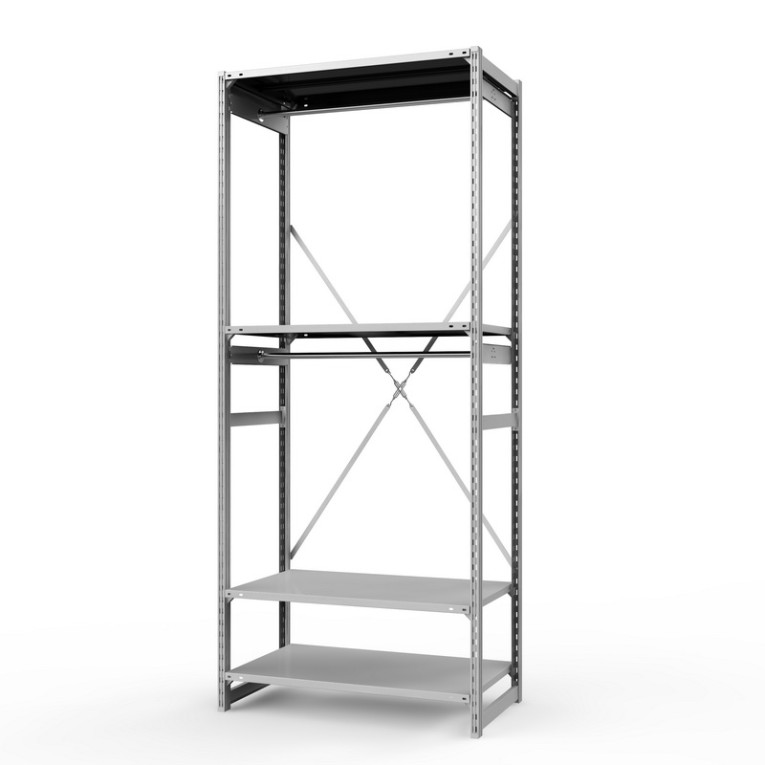 Стеллаж металлический ТСУ Универсал, 2500х1060х600 мм.Штанги: 2шт. Полки: металл 4 шт. купить в Казани