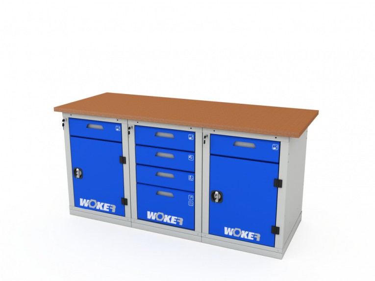 Верстак трехтумбовый WOKER PRO 3242.1800 купить в Казани