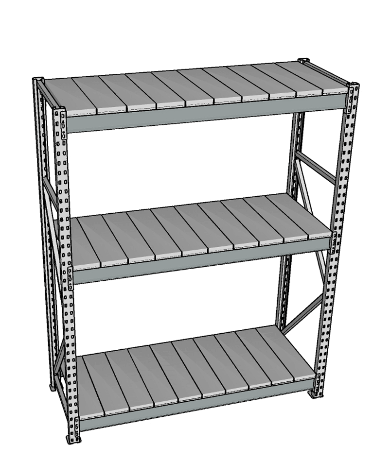 Стеллаж грузовой СГР 2000x1200x400 3 полки (металл) купить в Казани Стеллаж грузовой СГР 2000x1200x400 3 полки (металл) купить в Казани