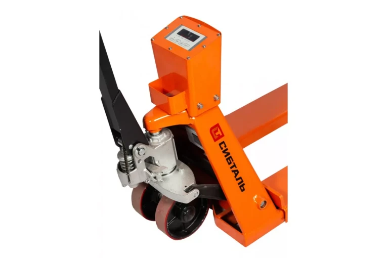 Гидравлическая тележка (рокла) ACR-ES c весами, 2,5 т, Вилы: 1150 Х 550, СибТаль, полиуретановые колеса купить в Казани Гидравлическая тележка (рокла) ACR-ES c весами, 2,5 т, Вилы: 1150 Х 550, СибТаль, полиуретановые колеса купить в Казани